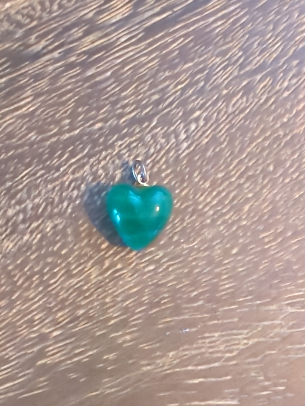 Green Heart Pendant Charm